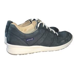 Mephisto Rebeca Perf Sneakers Womens 10 Denim Blue Nubuck Leather Comfort Shoe